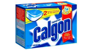 Calgon е един от най-популярните почистващи препарати за перални машини.